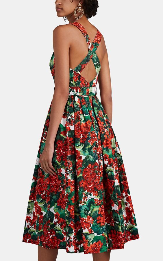 Платье с цветочным принтом