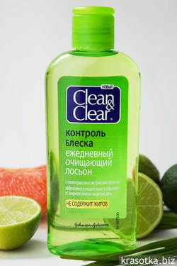 Очищающий лосьон CleanClear Контроль блеска
