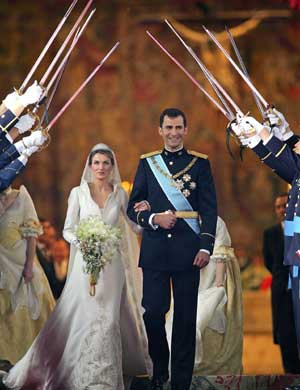   (Crown Prince Felipe)    (Letizia Ortiz)