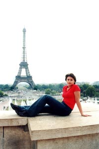 Париж. Вид на Эйфелеву башню